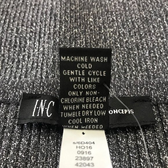 INC Women's Keyhole Knit Sweater in Gray Metallic - Size Small (NWT) - Picture 5 of 6